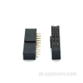 Conector fêmea do encabeçamento do passo de 2.54mm 22P reto